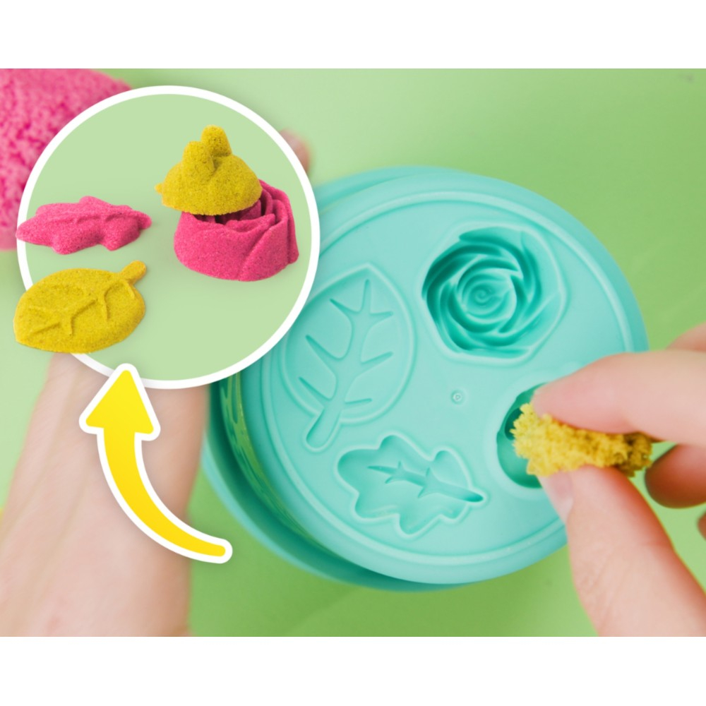 Kinetic Sand - Кинетический песок ЦВЕТОК Набор с неоновым песком 20149734