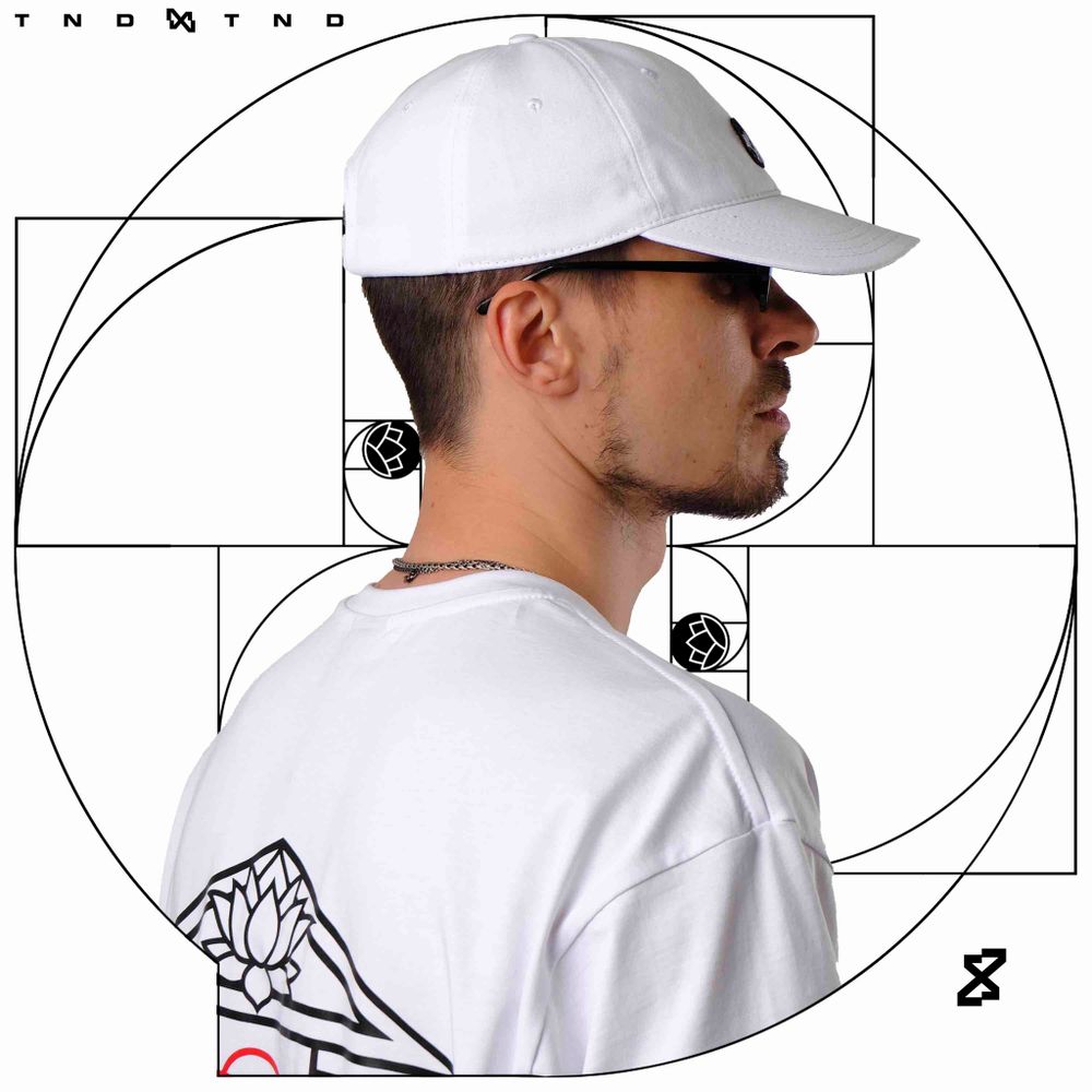 Кепка Тандем Тэндай Flower классическая белая