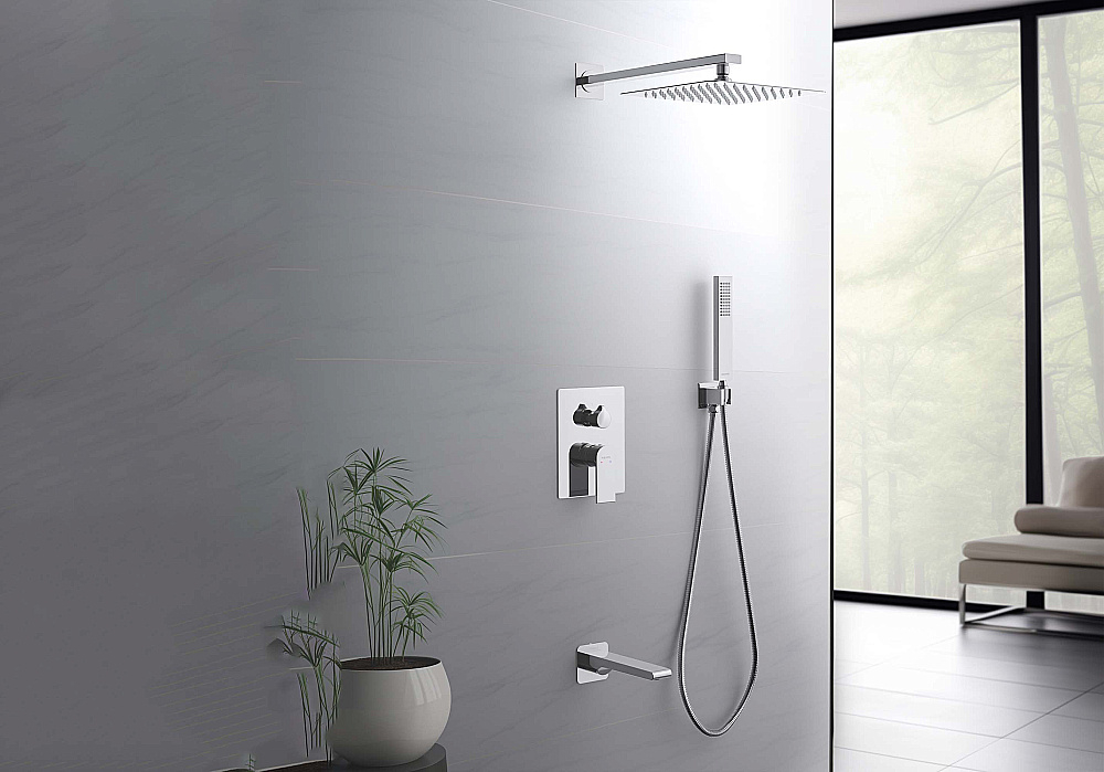Душевая система Aquatek ЛИРА Set 4 в 1 AQ1473CR хром