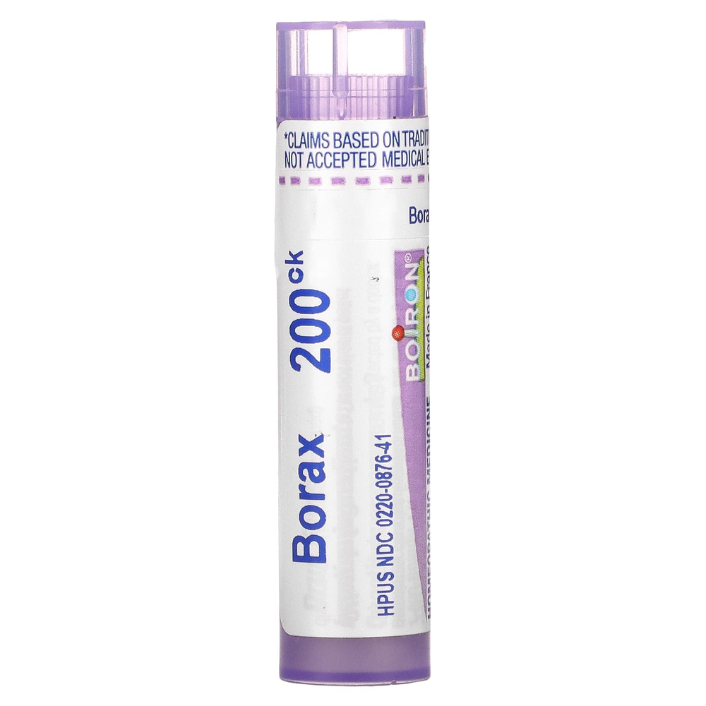 Boiron, Borax, 200CK, средство от язвы, прибл. 80 гранул