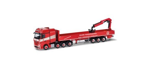 Грузовик Mercedes-Benz Actros L Gigaspace бортовой пп с краном "Colonia"