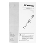 Цилиндр гидравлический, 10 т, стяжной усиленный с крюками Matrix