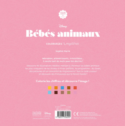 Hachette раскраска по номерам DISNEY - Grand carré mystères Disney - Bébés animaux