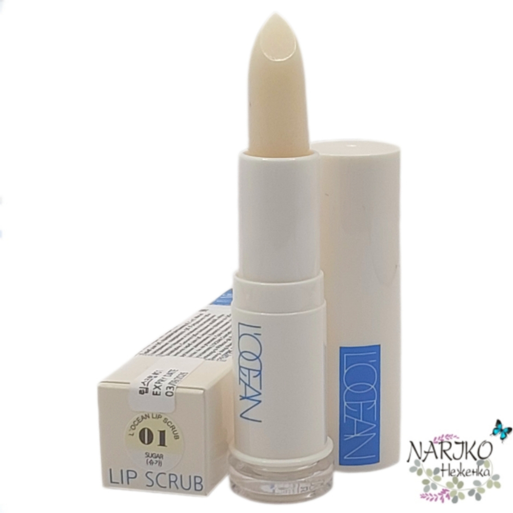 Скраб для губ сахарный L'OCEAN Lip Scrub №01 Sugar, 3,5 гр.