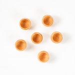 Набор деревянных рюмок (стопок, шотов) из древесины сибирского кедра, набор 6 штук. RN11