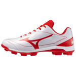 Mizuno Baseball Shoes Men"s White Red