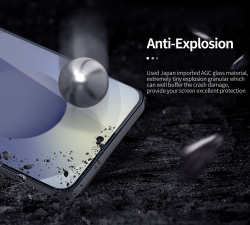 Защитное стекло с прозрачными рамками от Nillkin для Samsung Galaxy S25 FE, серия H+Pro Anti-Explosion Glass Screen Protector