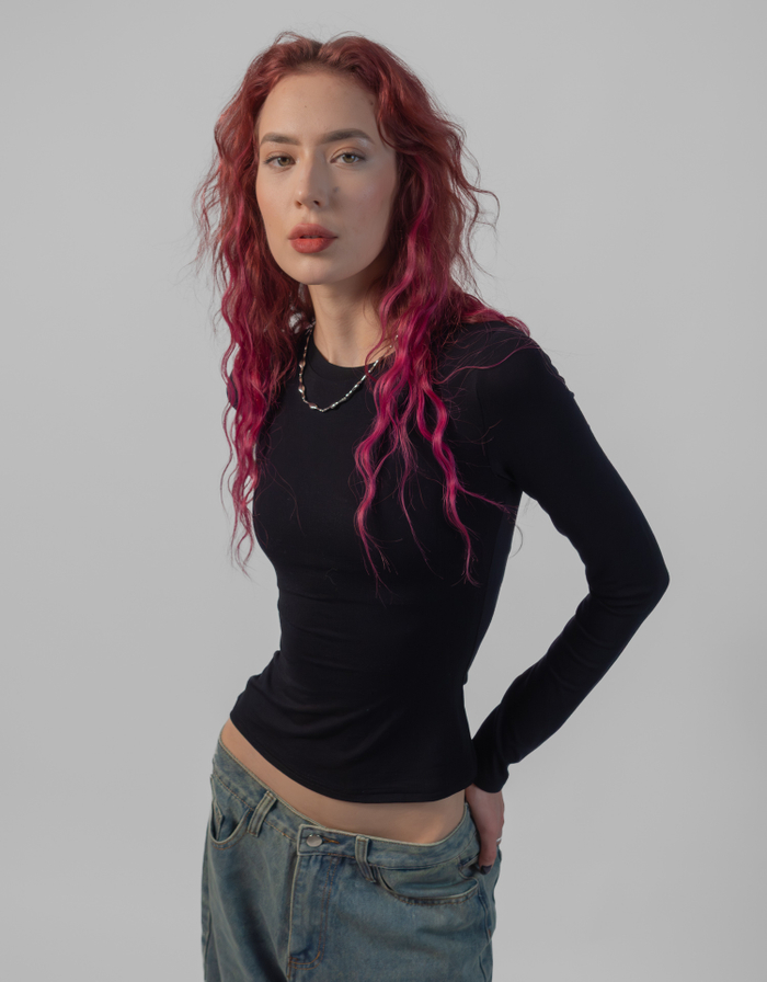 Лонгслив женский Skin Line (Onyx)