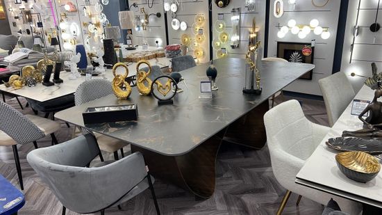 Стол Palermo 240 керамика Versace black