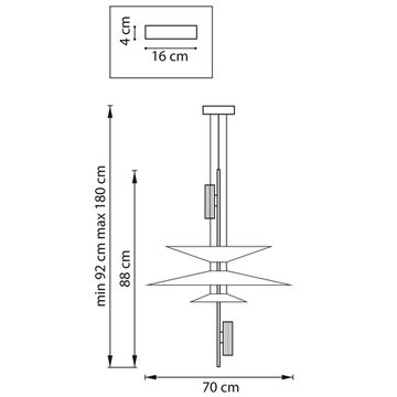 Подвес 18W 3000K 814532 розовое золото/белый Viola Lightstar
