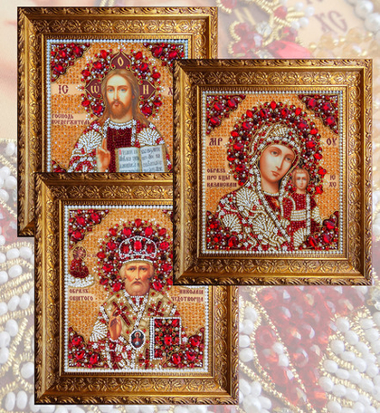 И-17-2 Комплект наборов для вышивания Иконостас (золотой)