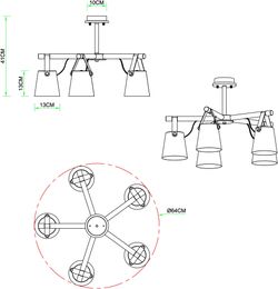 Потолочная люстра Arte Lamp