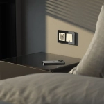 Рамка из стекла на 2 поста Elite черный W0022448