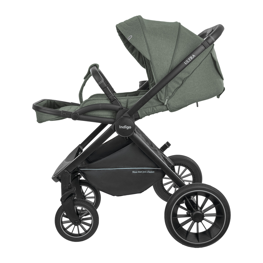 Детская коляска Indigo ULTRA 3в1 зеленый