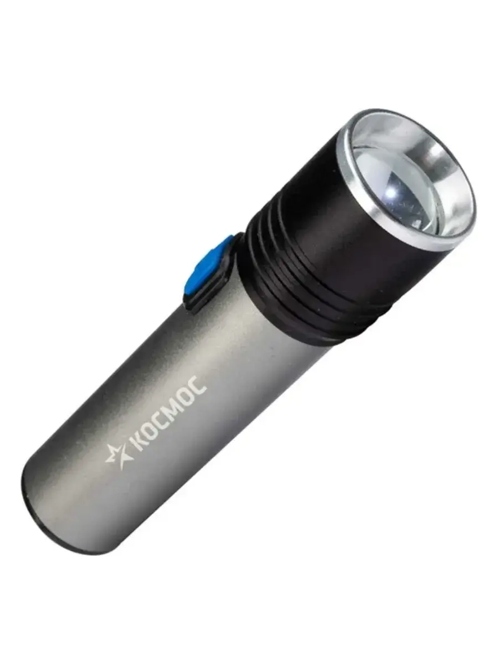 Фонарь аккумуляторный 1Вт+5ВтCOB/линза/зум/USB-шнур