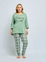 Пижама женская штаны+футболка 3/4 норма П0013