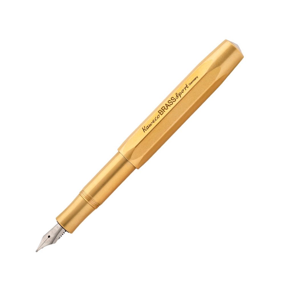 Перьевая ручка Kaweco Brass Sport EF 0.5мм золотистая (10000916)