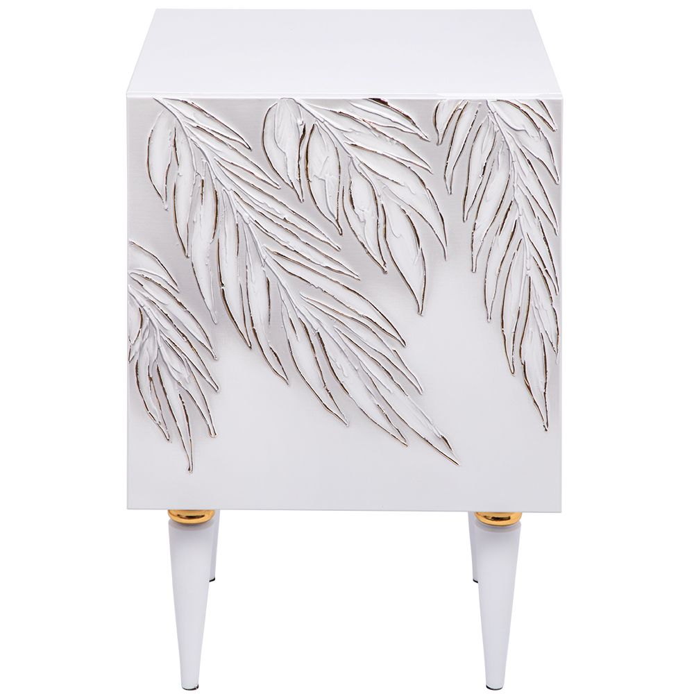 Тумба прикроватная Тропик Классика Айс Голд левая