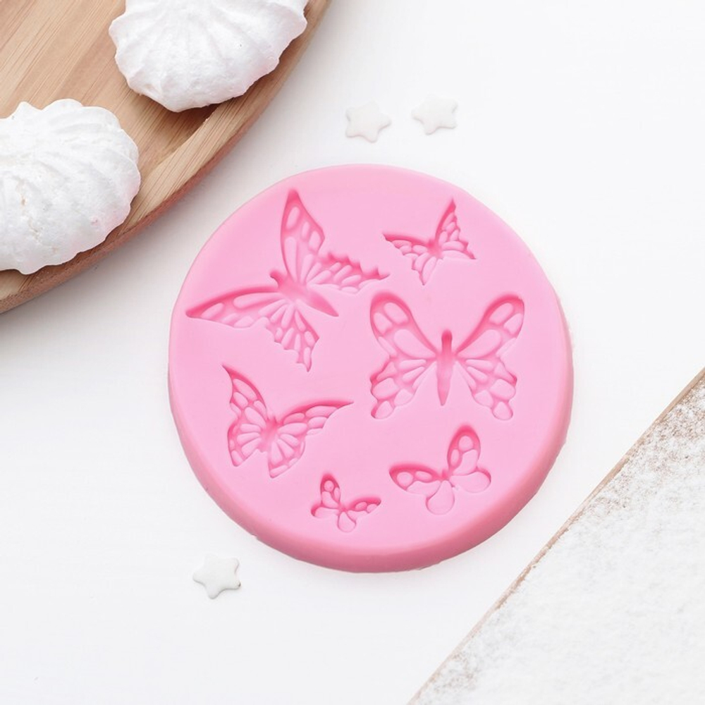 Молд "6 бабочек" 8,4*7,5 см