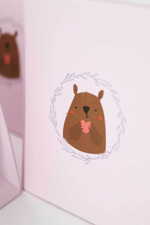 Небольшой подарочный пакетик «СКРОМНЫЙ МИШКА» для сувениров.