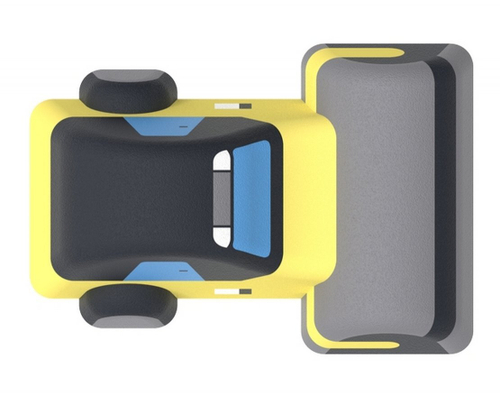 Резиновая фигура «Строительный каток»