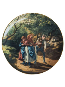 Тарелка декоративная "Встреча в лесу" Австрия