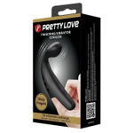 Черная вибронасадка на палец Gorgon (Цвет: черный)