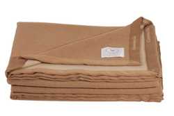 Плед-покрывало шерстяное 160х210 CO.BI. Alex коричневый Италия