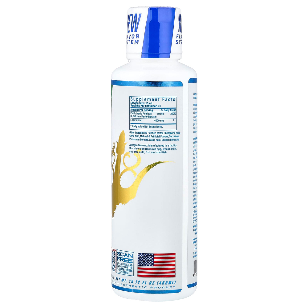 Ronnie Coleman, L-карнитин RS™ 4000, с яблочным вкусом, 465 мл (15,72 жидк. унции)