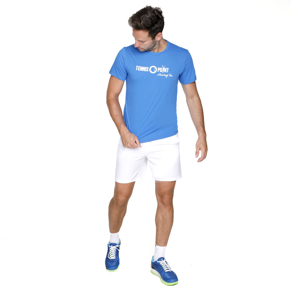 Мужское теннисное поло Tennis-Point Logo T-Shirt Men - Blue, White