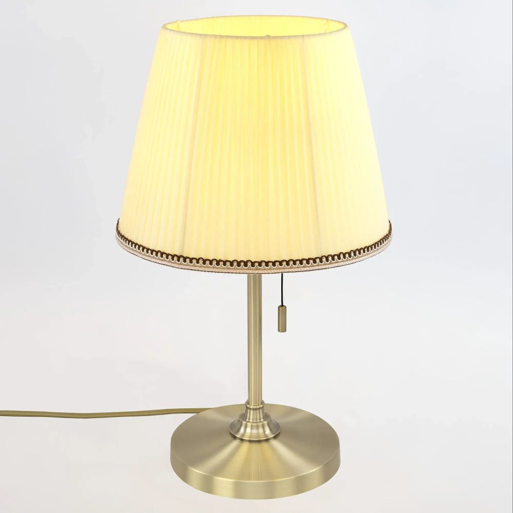 Citilux Линц CL402733 Настольная лампа бронза с кремовым абажуром