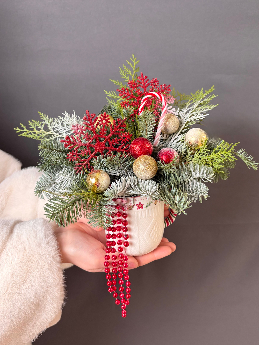 Новогодняя композиция в кружке «Новогодние чудеса»