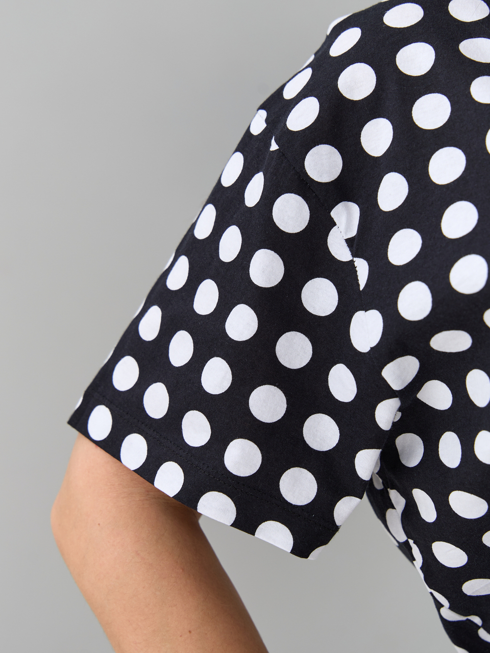 Футболка Фк-193/черный-крупныйгорох