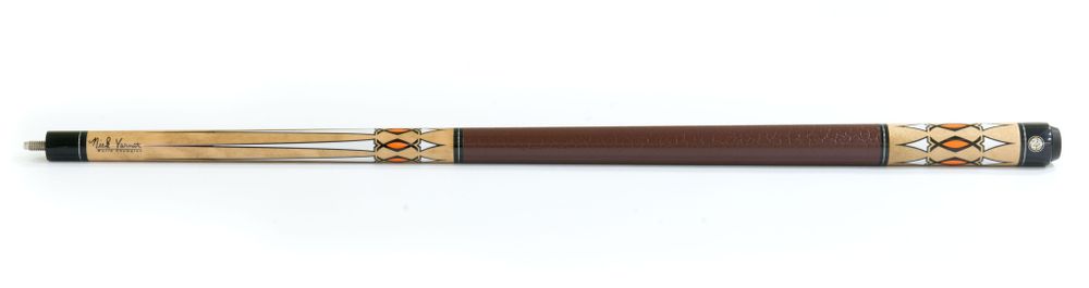 Кий / пул 2-pc "Nick Varner 38" коричнево-натуральный с оплеткой под кожу