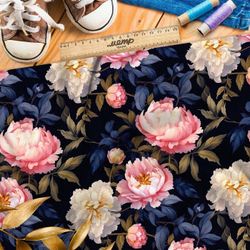 Ткань премиум атлас ночная клумба