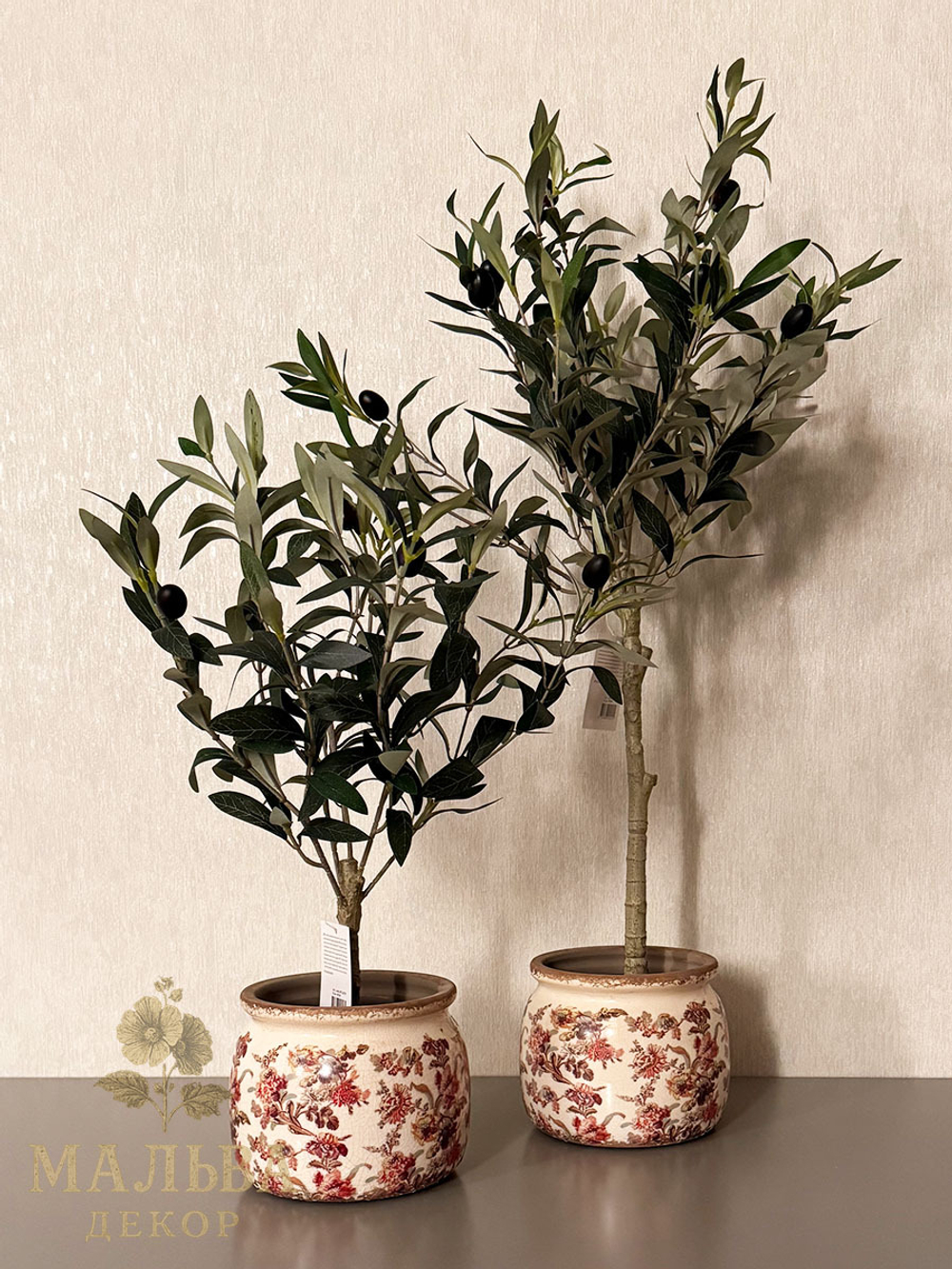 Олива в кашпо 15x15x70см