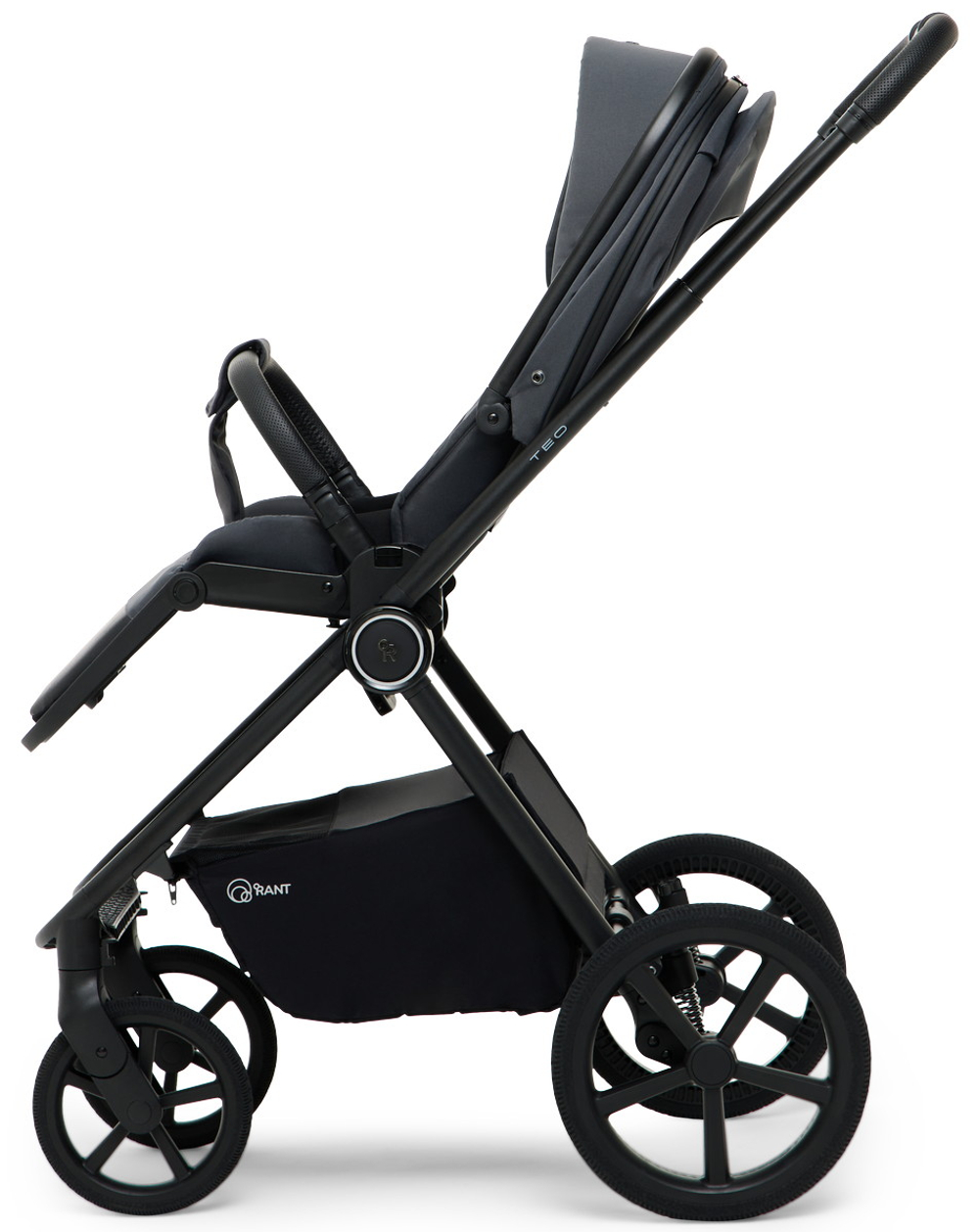 Детская коляска Rant Teo Soft 3 в 1 с автокреслом Evomax Grey Graphite