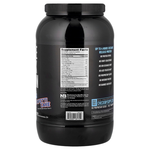 NutraBio, Muscle Matrix Protein, торт с конфетти, 907 г (2 фунта)