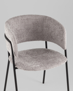 Кресло Нэлли New, букле светло-серый