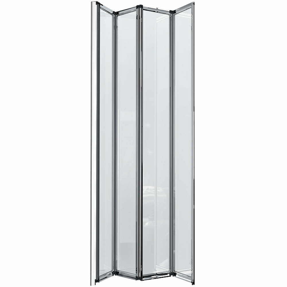 Шторка на ванну Grossman 80x140 GR-107 профиль Хром стекло прозрачное