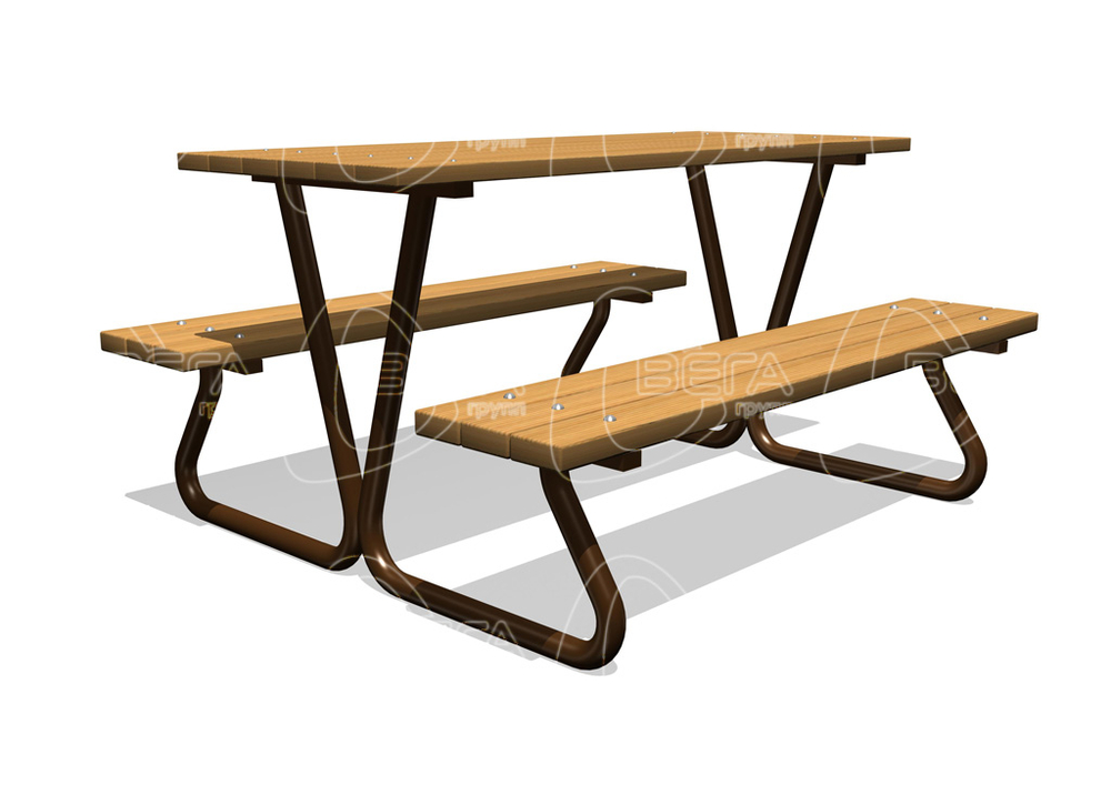 Стол со скамьями для настольных игр ДП005