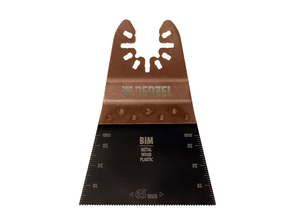 Насадка для МФИ режущая прямая, BiM, по металлу и дереву, 65 x 1.2 мм, мелкий зуб Denzel 782303