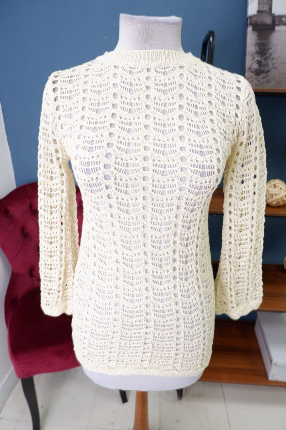 Джемпер вязаный тонкий 44 размер