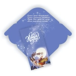 Конверт для денег стандарт с новым годом «Новогодняя упряжка»