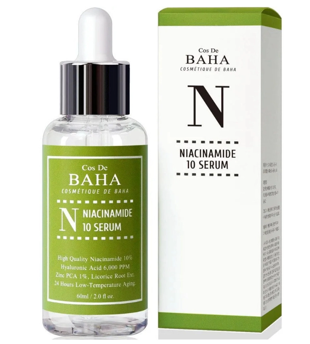Сыворотка для лица Cos De Baha N60 Niacinamide 10 serum 60 мл