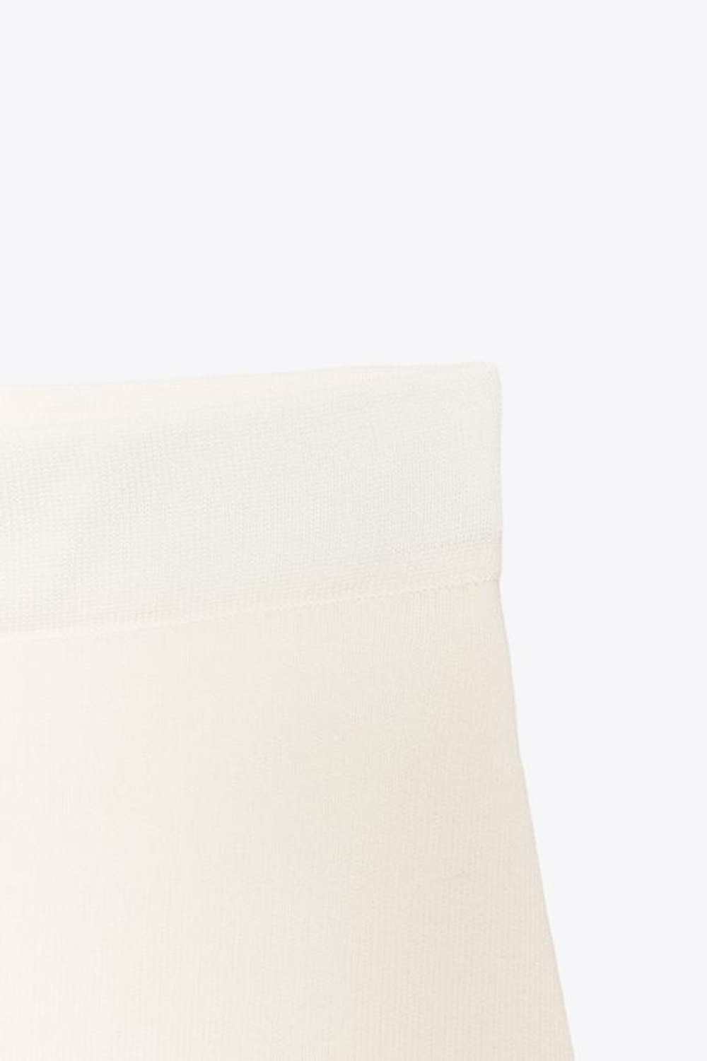 ZARA ТРИКОТАЖНАЯ ЮБКА МИДИ, ЭКРЮ