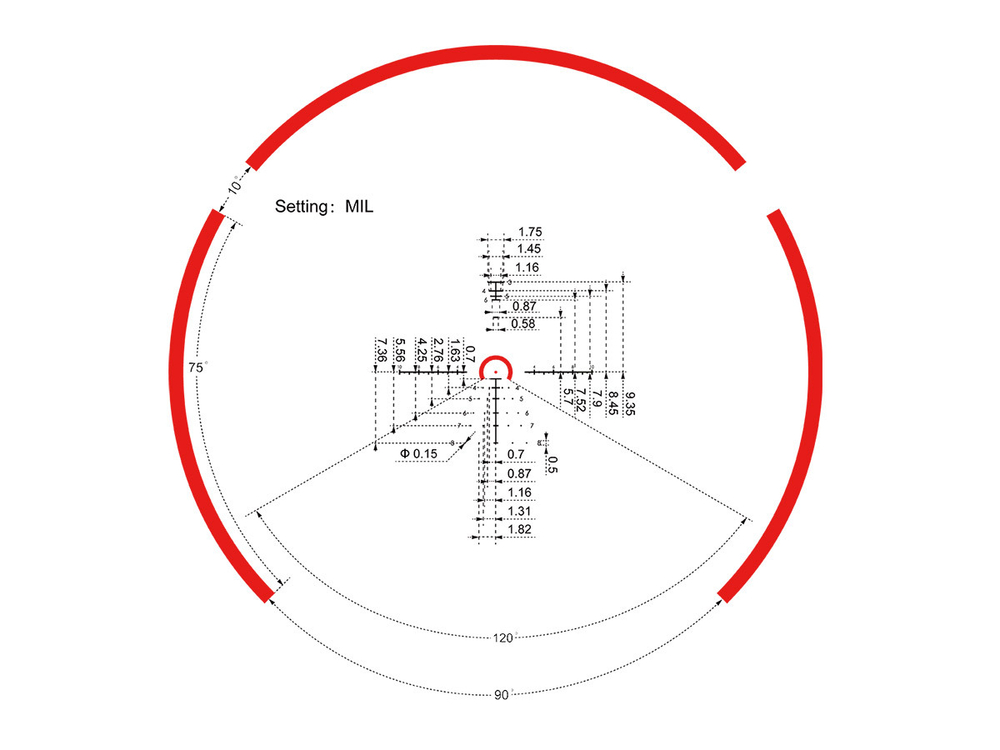 Прицел Vector Optics Constantine 1-8x24 RAR FFP, VCO-1 MIL, подсветка красная, 30мм, 0.1 MIL, IPX6, 500г