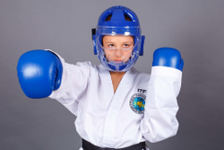 Перчатки ITF, GTF защитные ProfSport синие