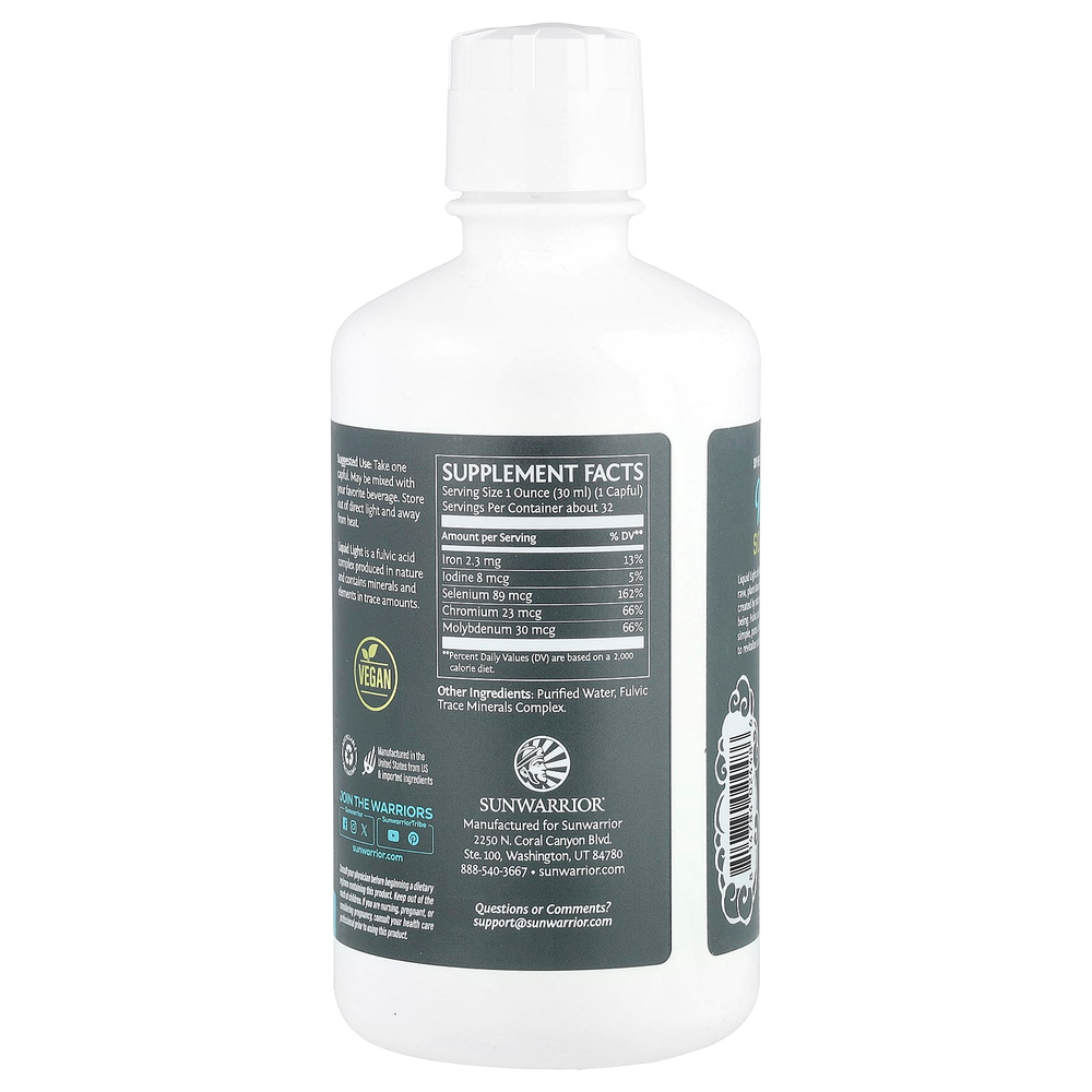 Sunwarrior, Жидкий свет, комплекс с фульвовой кислотой, 946,3 мл (32 жидк. унции)