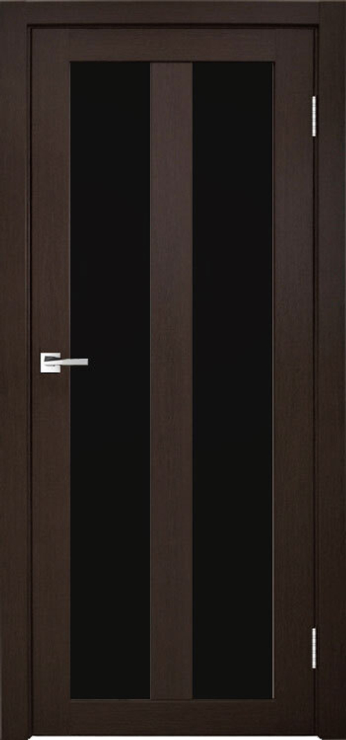 Межкомнатная дверь Z-6 / Цвет тон Грей / Остекление "Лакобель черное" / Двери Верда